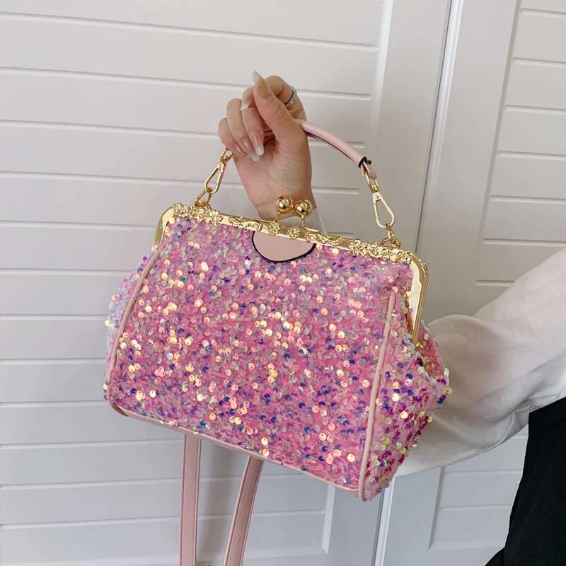 Women's Bags designer purses and handbags for women Sequined tote bag Shining fashion crossbody bags lady shoulder evening clutch