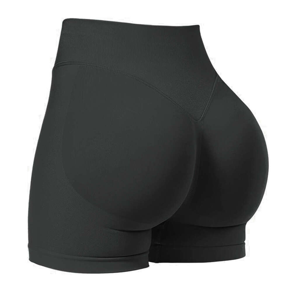 Fiess exercise shorts, women's high waisted yoga no awkward es, lifted buttocks, peach buttocks fiess pants, 2025 temperament versatile new trend