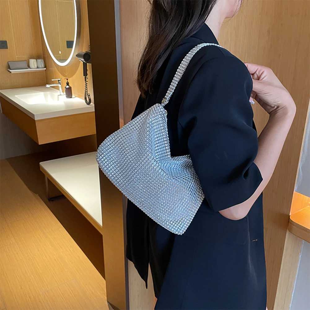 Evening Cluh Bag for Women Glitter Elegant Top Handle Bags Ladies Party Wedding Bag Female Shiny Rhine Handbag Purses NewXJ250227
