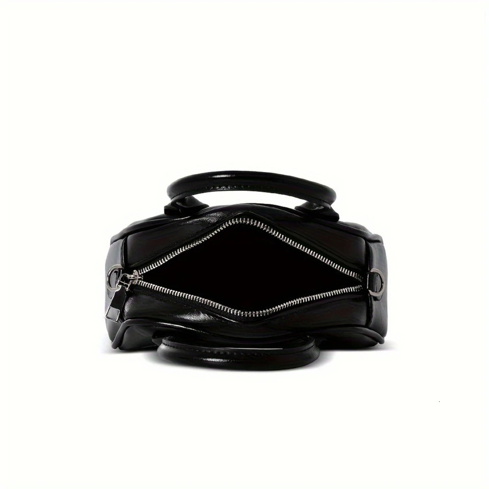 Ship from US Elegant Boston Handbag For Women Simple Allmatch Small Tote Bag Vintage PU Crossbody 250227FBB