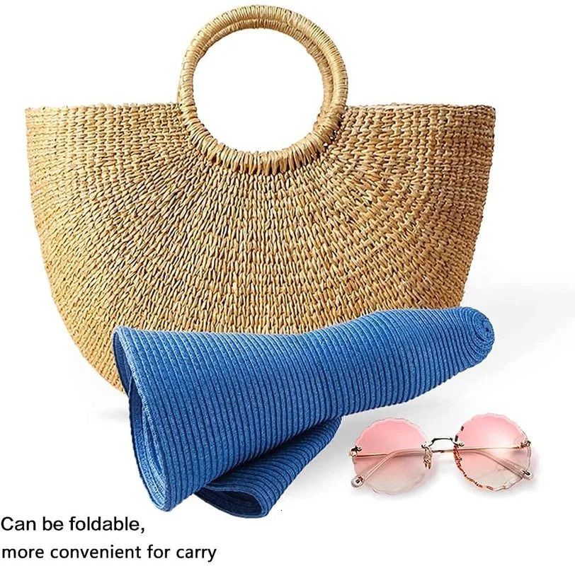 Women 15cm Wide Brim Sun Hat Summer Travel Floppy Straw Hat Female Outdoor Vacation Roll Up UPF50 Oversized Foldable Beach Hat 250218