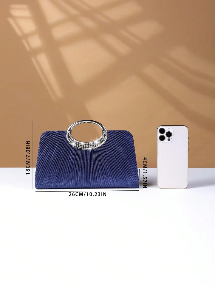 Womens Sparkling Glitter Crystal Evening Bag Handbag And Crossbody With Simple Elegant n Suitable For Wedding 250226