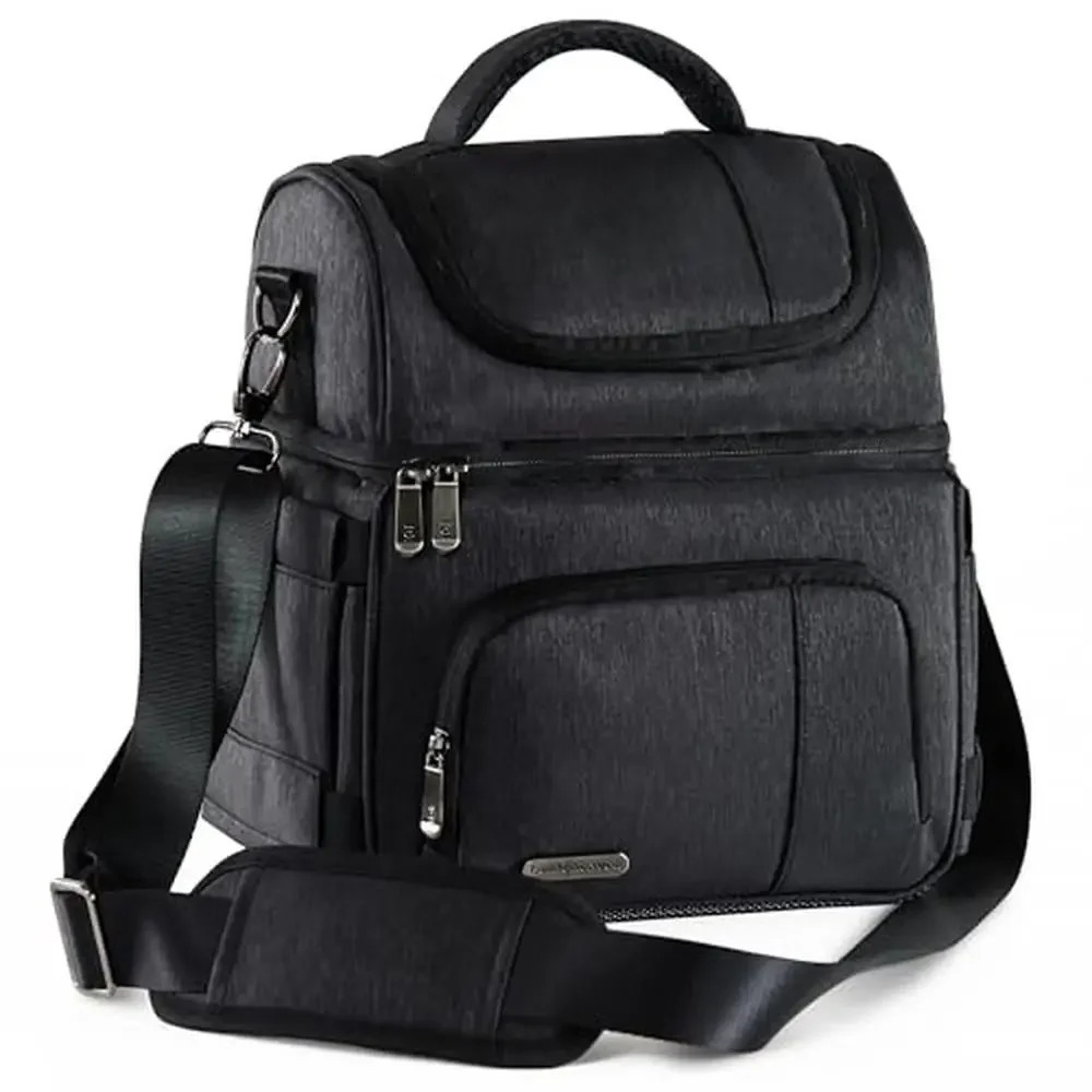 Ship from US Insulated lunch bag with large capacity doublelayer leak proof highquality material mens 24 can soft box for outdoor travel 250227FBB