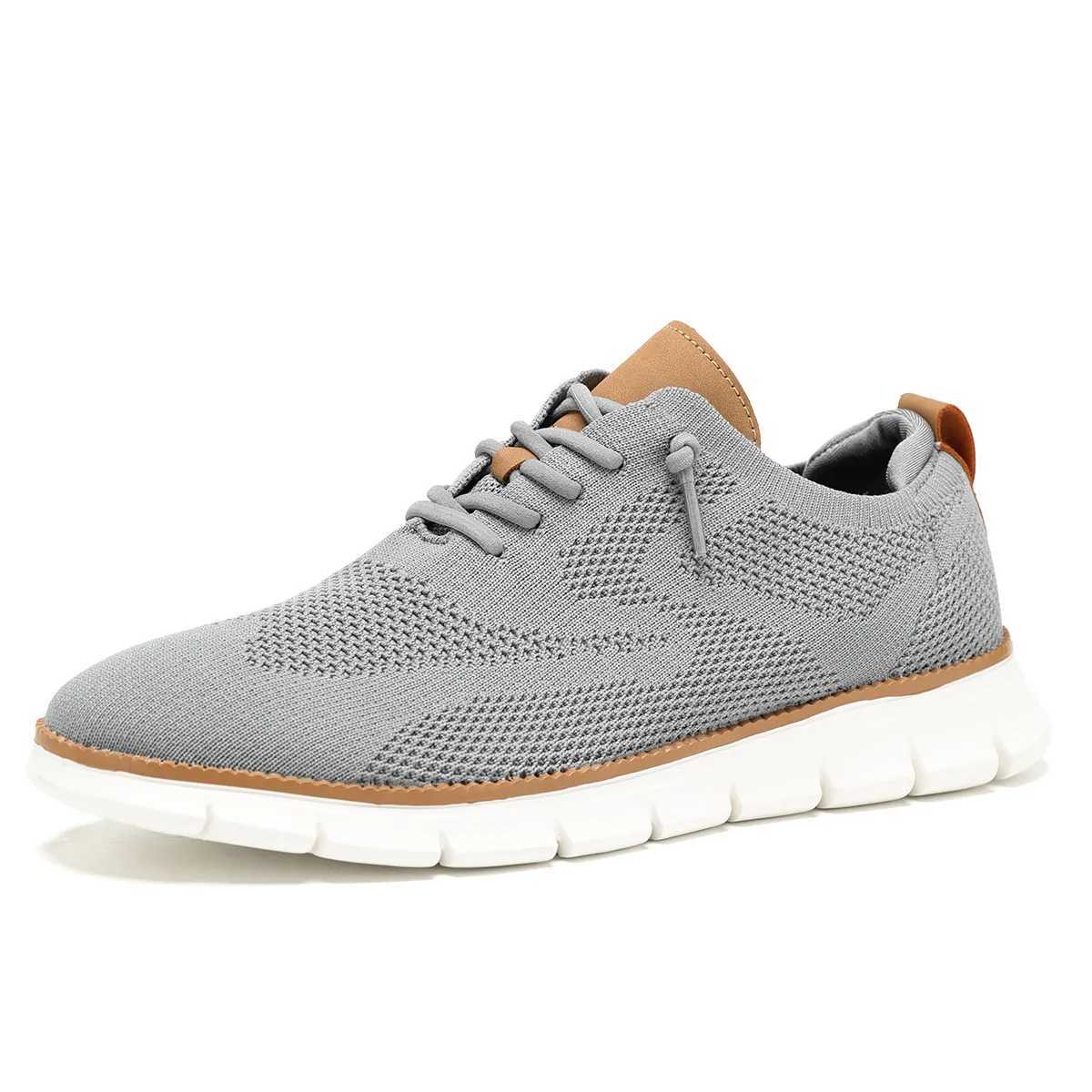 Mens mesh casual sports shoes lightweight and breathable dress shoes comfortable walking Oxford shoes machine Z250227