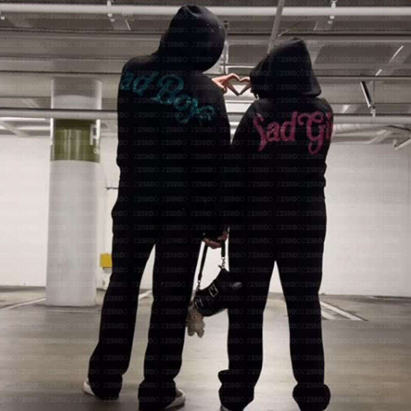 Creative High Street Couple Personalized Letter Smile Hot Diamond Top Casual Daily Fashion Autumn/Winter Hoodie