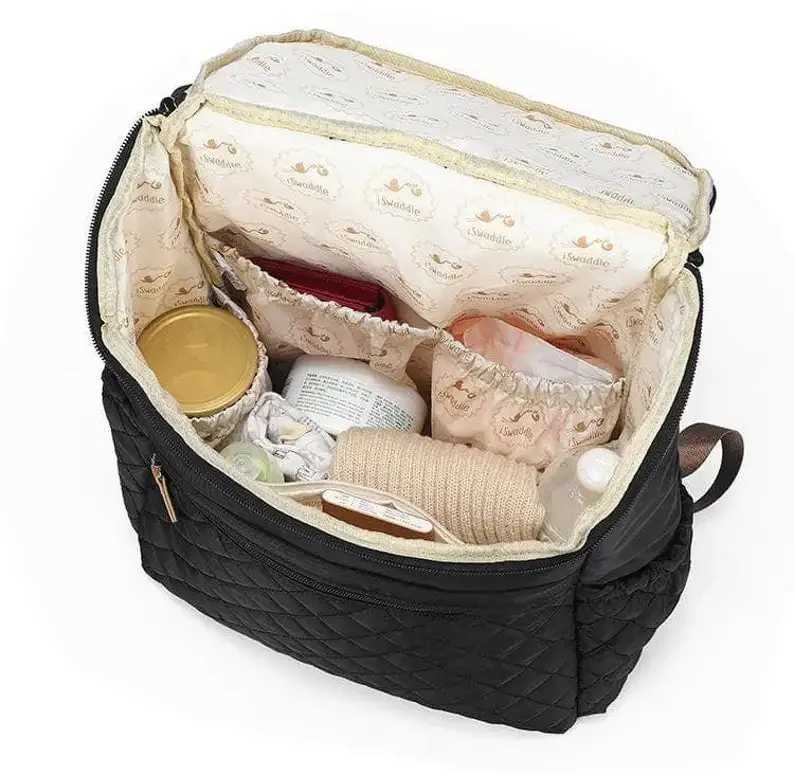 Diaper Bags 2022 Fashion New Baby Diaper Bag Backpack Multifunctional Diaper Bag Organizer with Thermal Milk Bottle Bag Baby Bags for Mom Y250227U41E