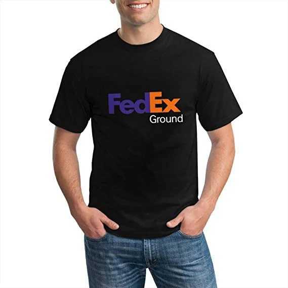 FedEx Unisex Fashion Short Slve Crew Neck T-Shirt Graphic Ts Casual for Men Women Funny Blouses Cotton Working Clothes Gifts X250227