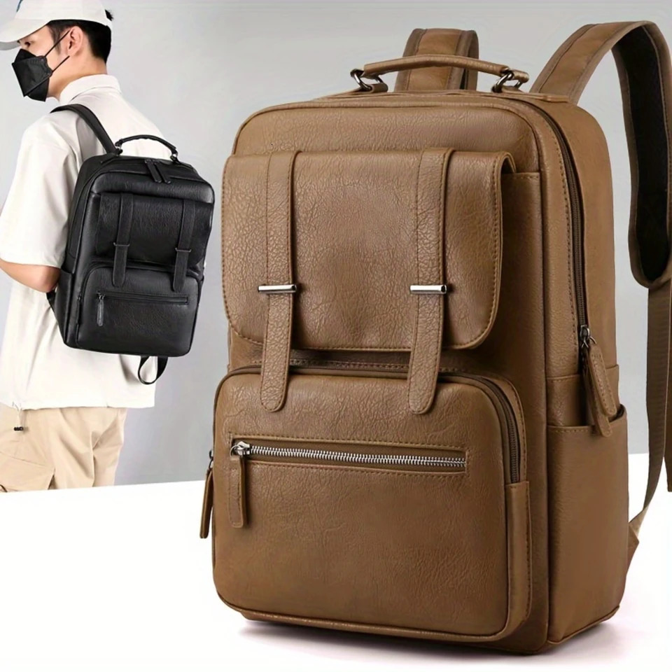 Ship from US 1pc Mens Casual Travel Laptop Backpack 250227FBB