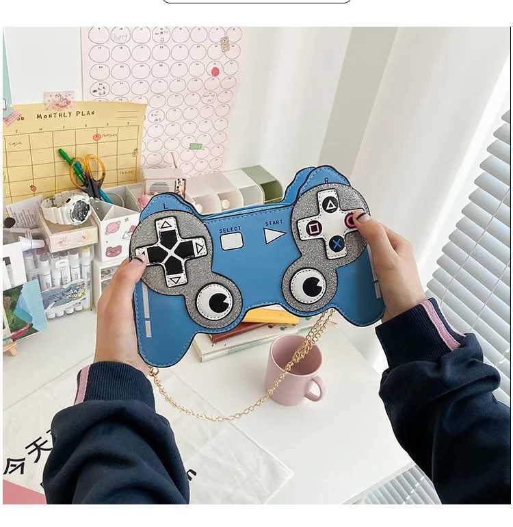 Creative Persality Fun Game Machine Pu Messenger Bag Women Cute Small Chain Shoulder Bag Female Crossbody BagXJ250227