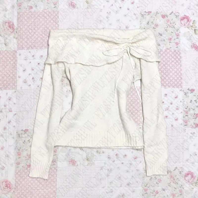 Fashion Y2k Knitted sweater Solid color Harajuku Print Grunge Goth Knitt Pullover Streetwear Punk Retro Crop top Casual Top EMO 250225