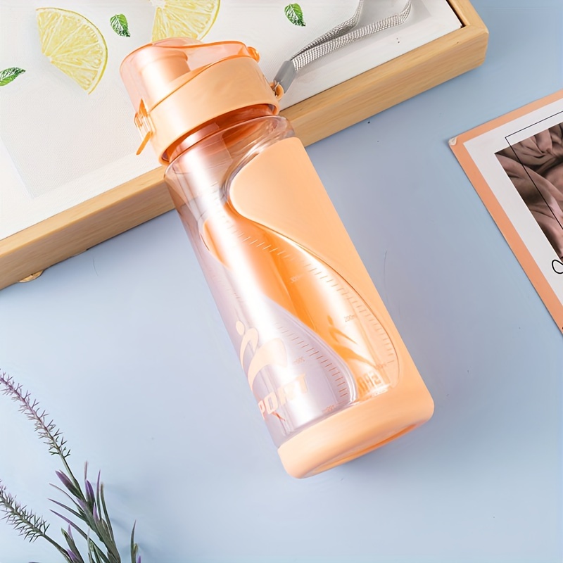 Plastic Space Cup Sports Cup Outdoor Portable Car Suction Logo Kettle With Cups Colorful Bottles Water Hold Plastic Bottle