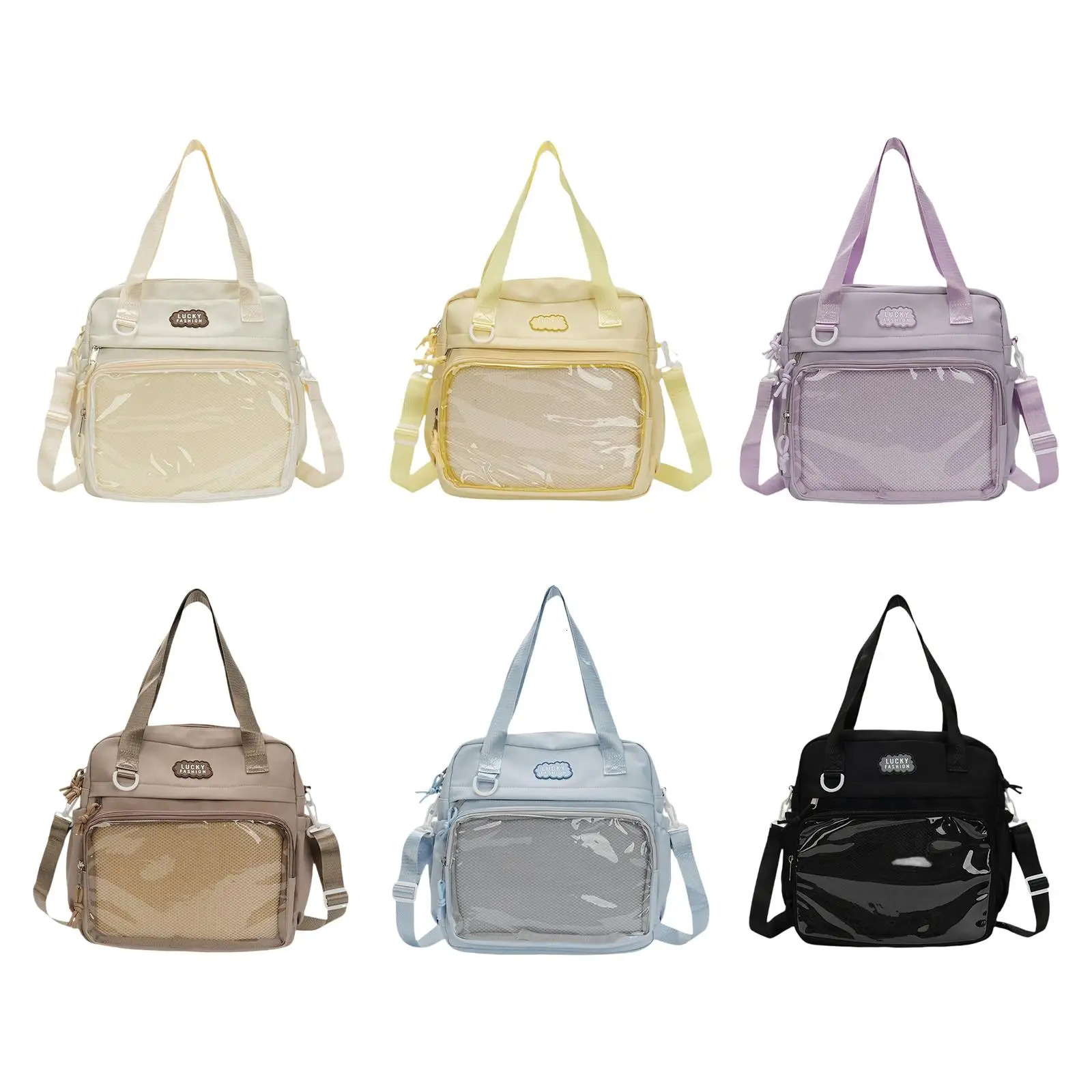 Ita Bag Portable Itabag Removable Shoulder Strap Pins Bag Uniform Bag for Anime Display Cosplay Party Favor Pin Display Women 250221