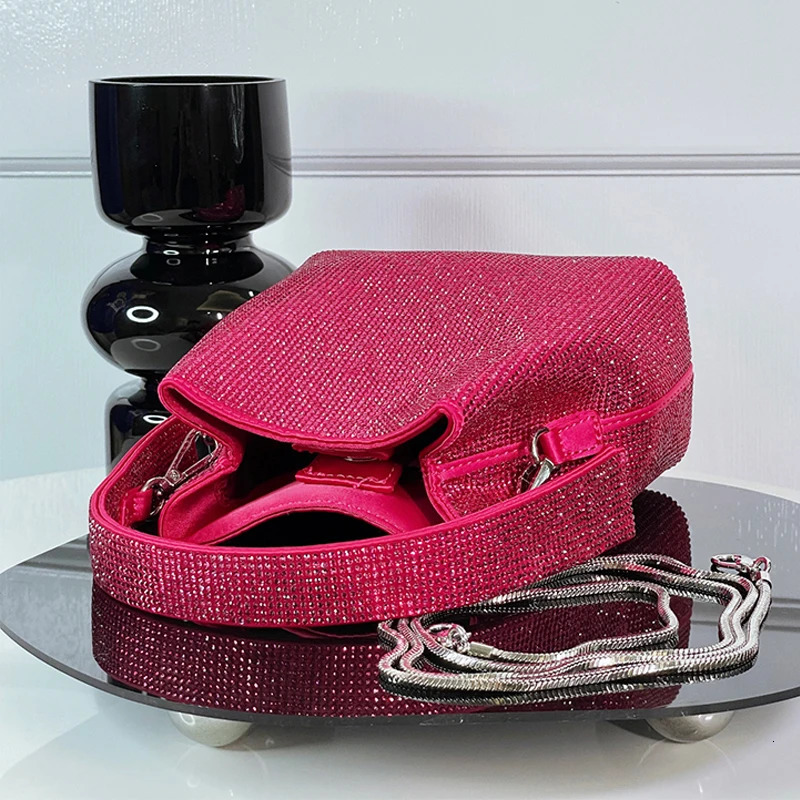 Luminous Rhinestone Womens Clutch Party Bag y ner Handbag Wallet Fashion Mini Shoulder Cross Body 250226