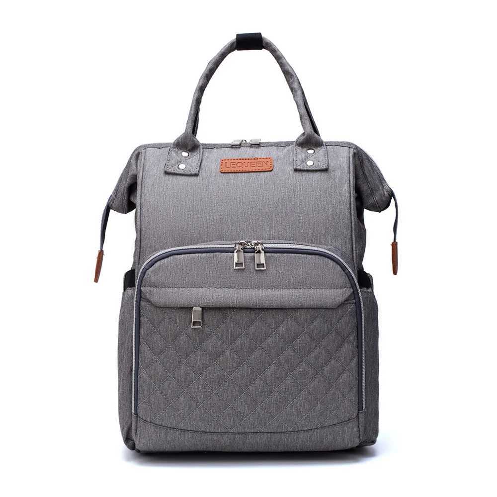 Diaper Bags LEQUEEN Brand Diaper Stroller Bag Backpack Mommy Large Capacity Baby Bag Fou Mom Baby Care Waterproof Outdoor Travel Diaper Bag Y250227SIF