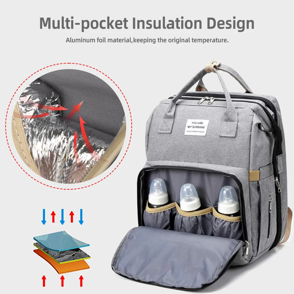20L Diaper Bags for Baby Multifunction Waterproof Travel Backpack born 0-12 Months Diaper Bag Suitcases Travel Baby Nappy Bag 250227