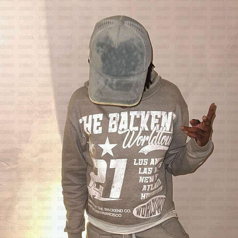 American high street hoodie, niche letter printed top, autumn loose and warm couple hoodie