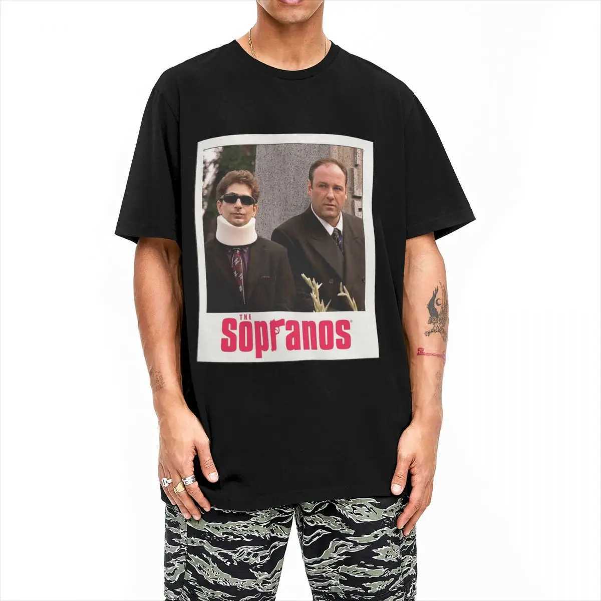 Tony Soprano Pop Culture T-Shirt Harajuku T-Shirts Short Slves Funny Tshirt Beach Cotton Round Neck Oversized Clothes X250227