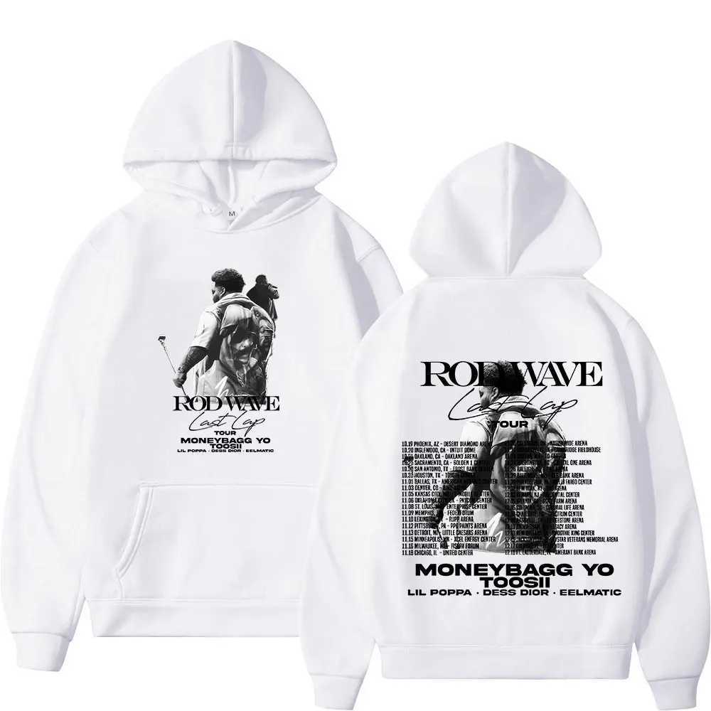 Rap singer Rod Wave Last Lap Tour Merch Hoodie mens hip-hop retro Pullover sweatshirt fashion casual super large hoodie X250227
