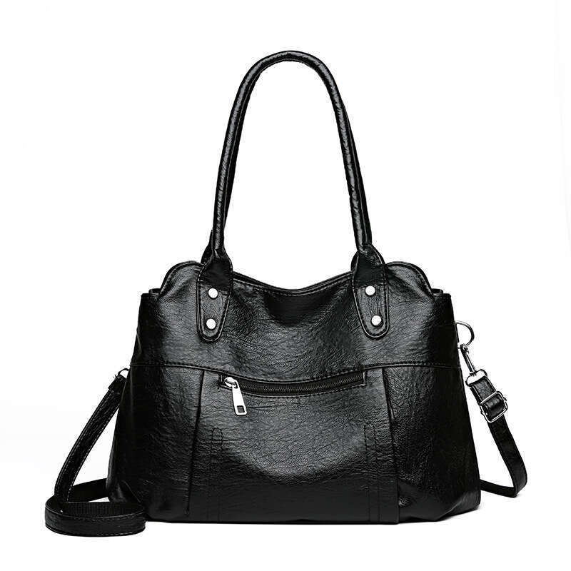 2025 New Handheld Tote Soft Leather Large Capacity Cross Shoulder Women's Bag