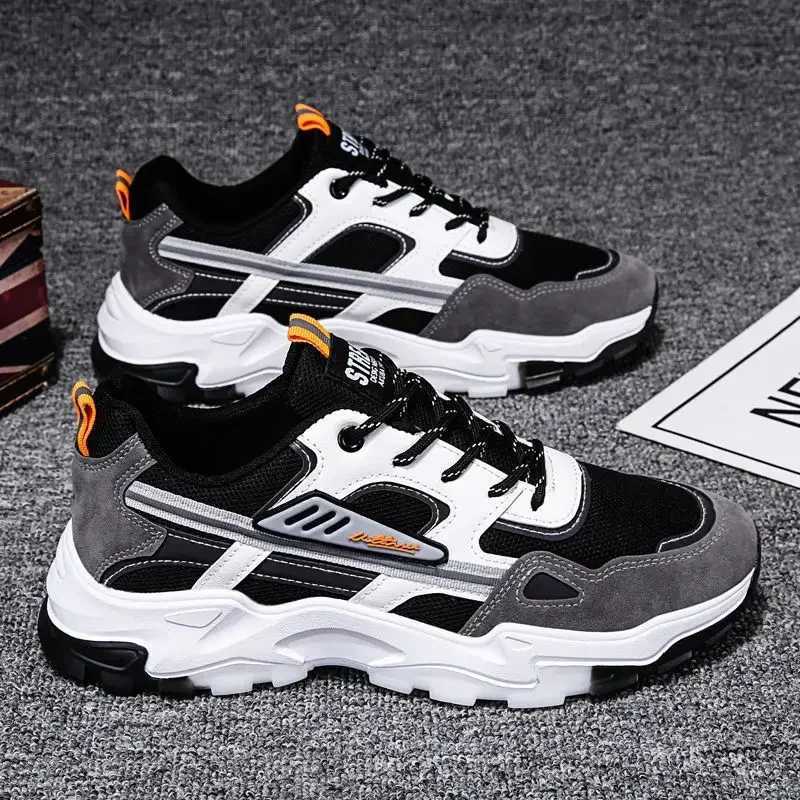 Mens Breathable Mesh Running Sneakers Running Shoes Outdoor Anti-skid Sports Running Shoes Men Fashion Sports Shoes 2024 Z250227
