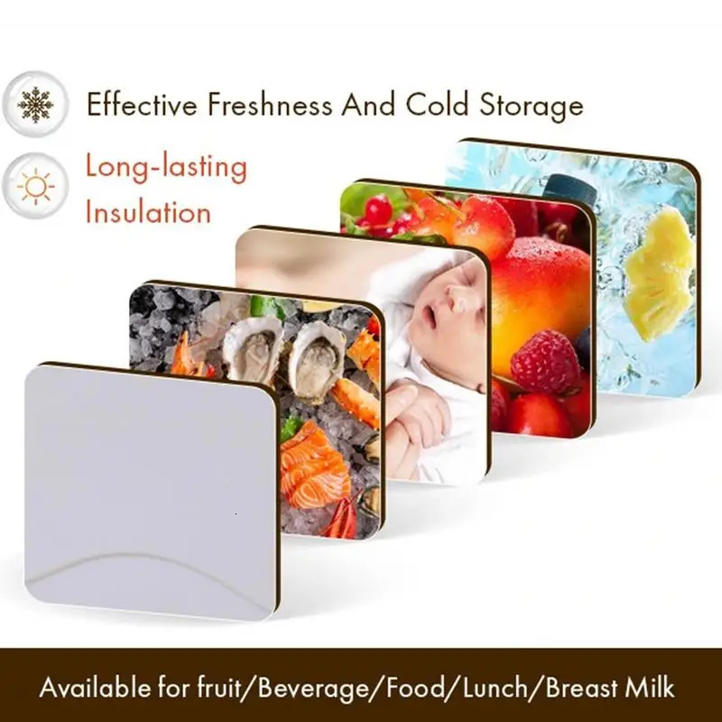 Ship from US Insulated Cooler Box Waterproof Delivery Ice Pack Thermal Containers LeakProof Lunch 5L Bag Picnic 250227FBB