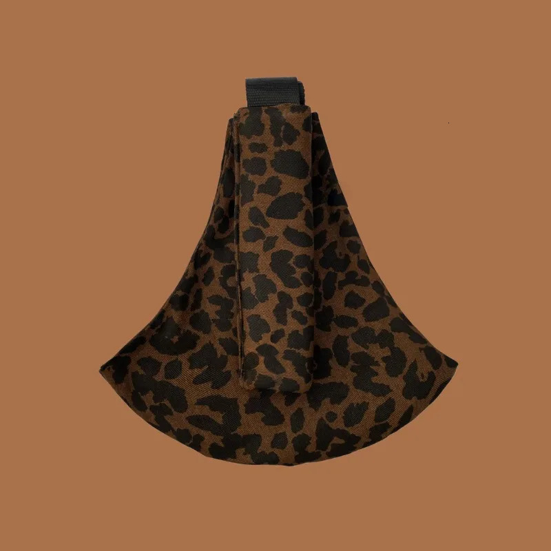 Baby Going Out Safety Simple Leopard Pattern Portable Front Hug Type Back Baby Out of the Baby Artifact Waist Stool 250227