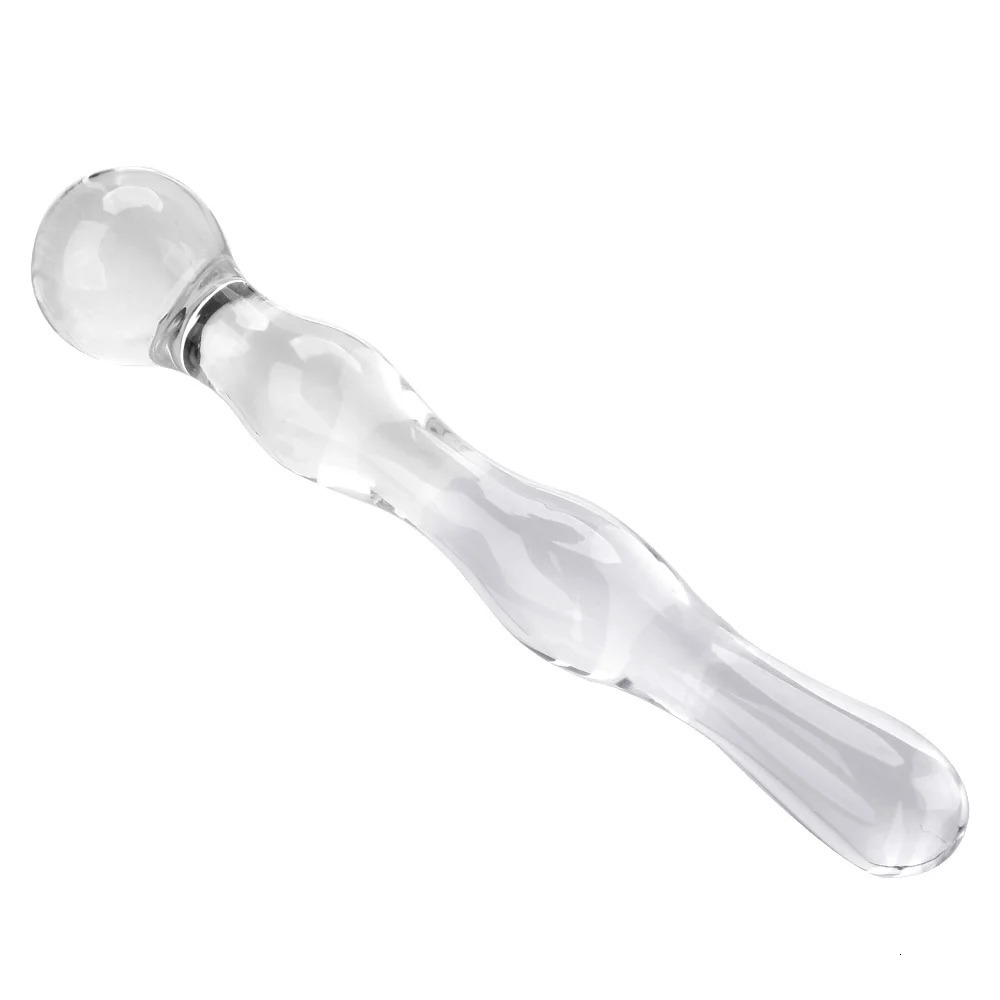 19cm Glass Butt Plug Anal Beads Dildos for Women Vaginal Men Prostate Massager Female Masturbator Sex Toys Adult Erotic Products 250227
