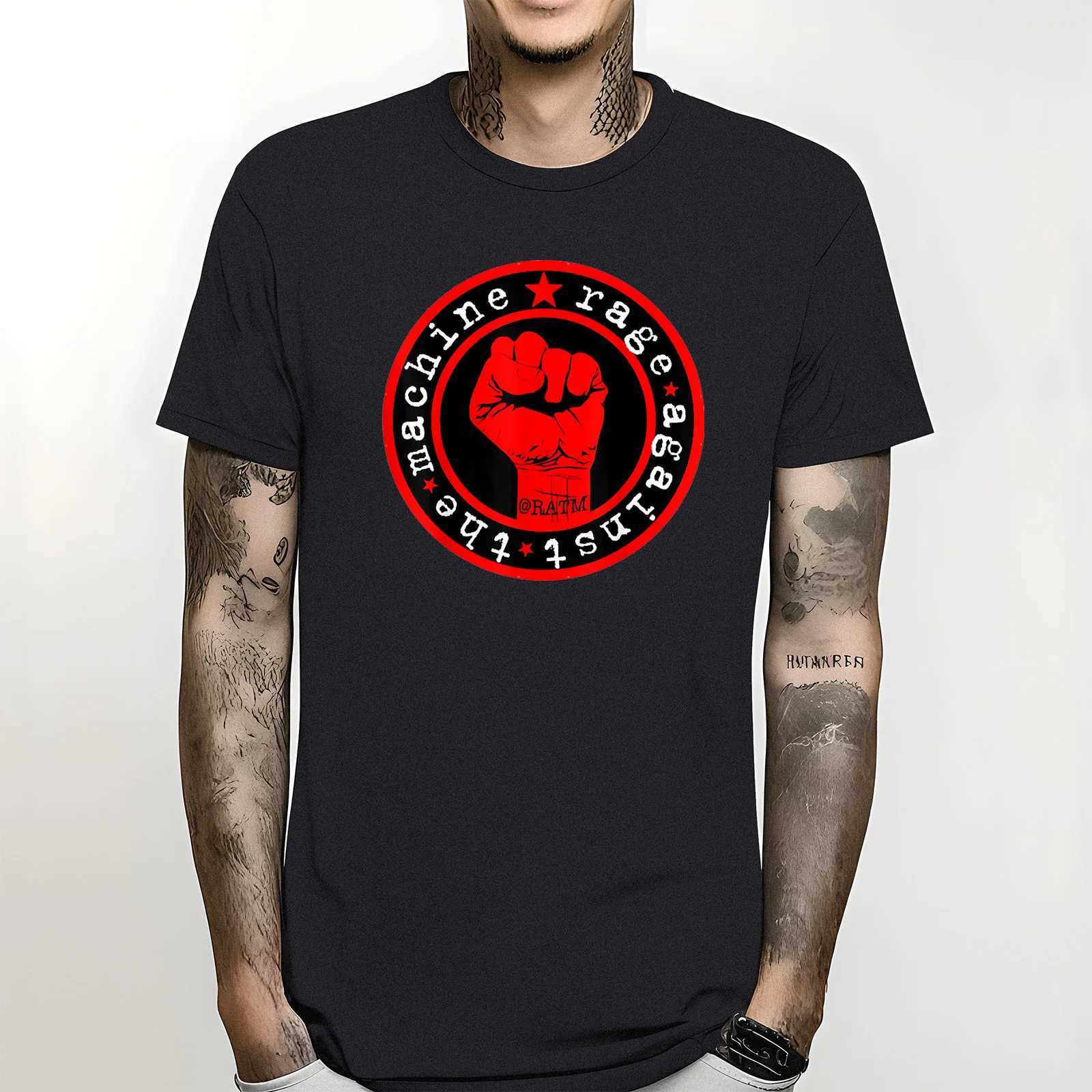 Graphic Short Slve T Shirt Oversized Rage Against The Machines RATM Unisex T-Shirt S-5XL Heavyweight Round Collar Strtwear X250227