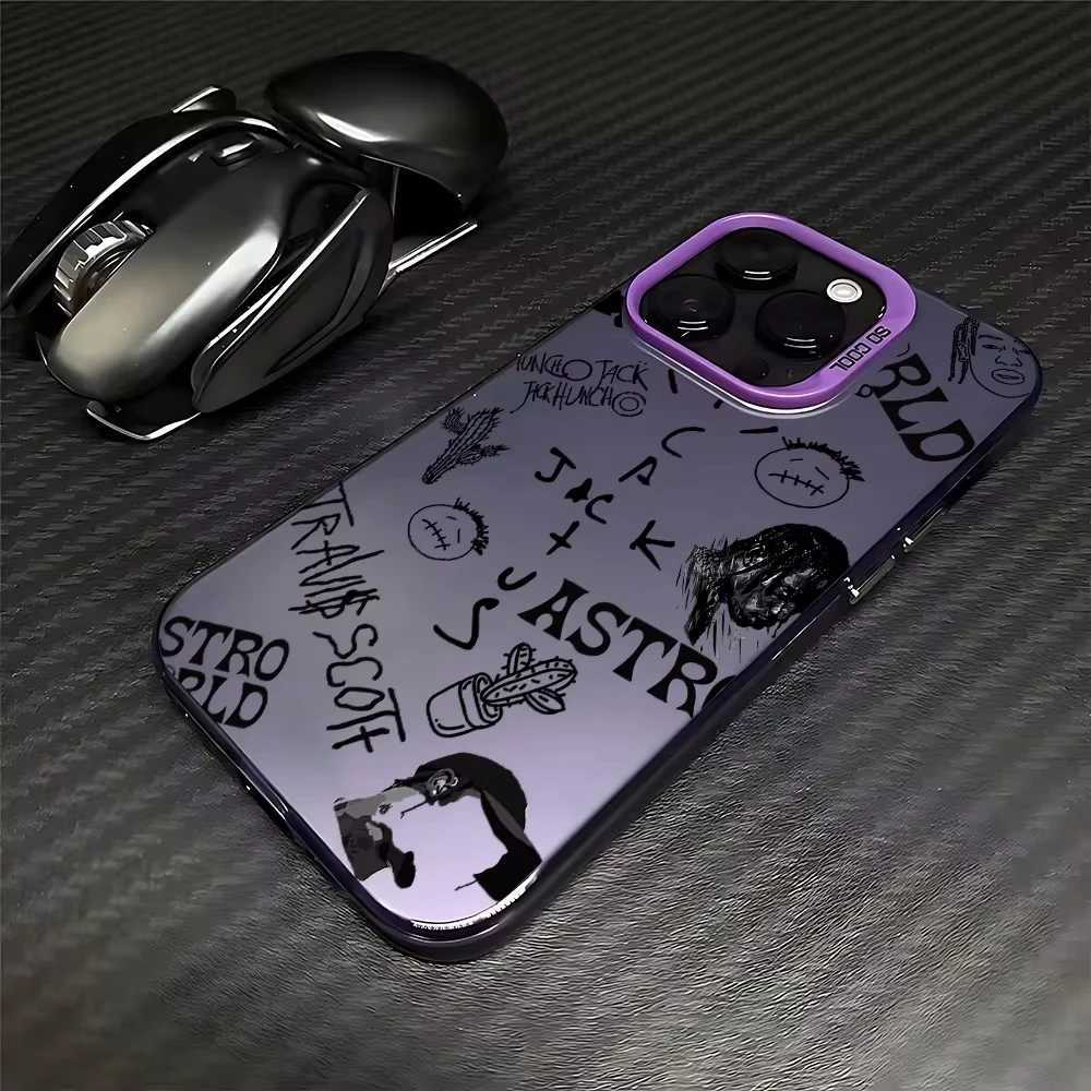 Luxury Travis Scott Cactus Jack phone case suitable for iPhone 16 15 14 12 11 Pro Max X XR XSMAX 8 candy matte shock-absorbing back cover Z250227