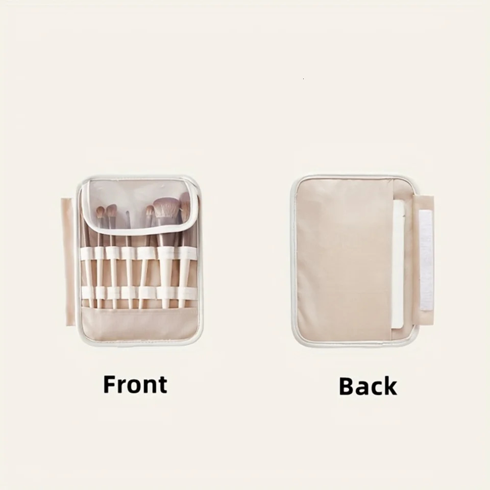 Ship from US Travel Makeup Bag PU Leather Double Layer Make Up Clear Cosmetic With Zipper Large Bags For Women Toi 250227FBB