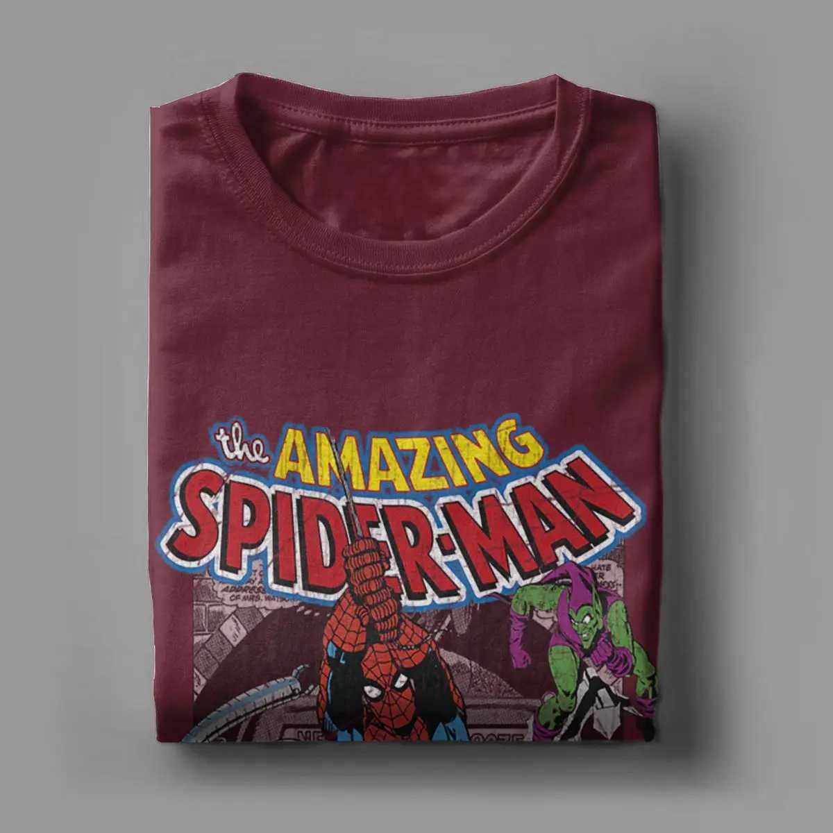 Spider-man Mens T Shirts Humor T Shirt Short Slve O Neck T Shirts Pure Cotton Classic Clothing X250227