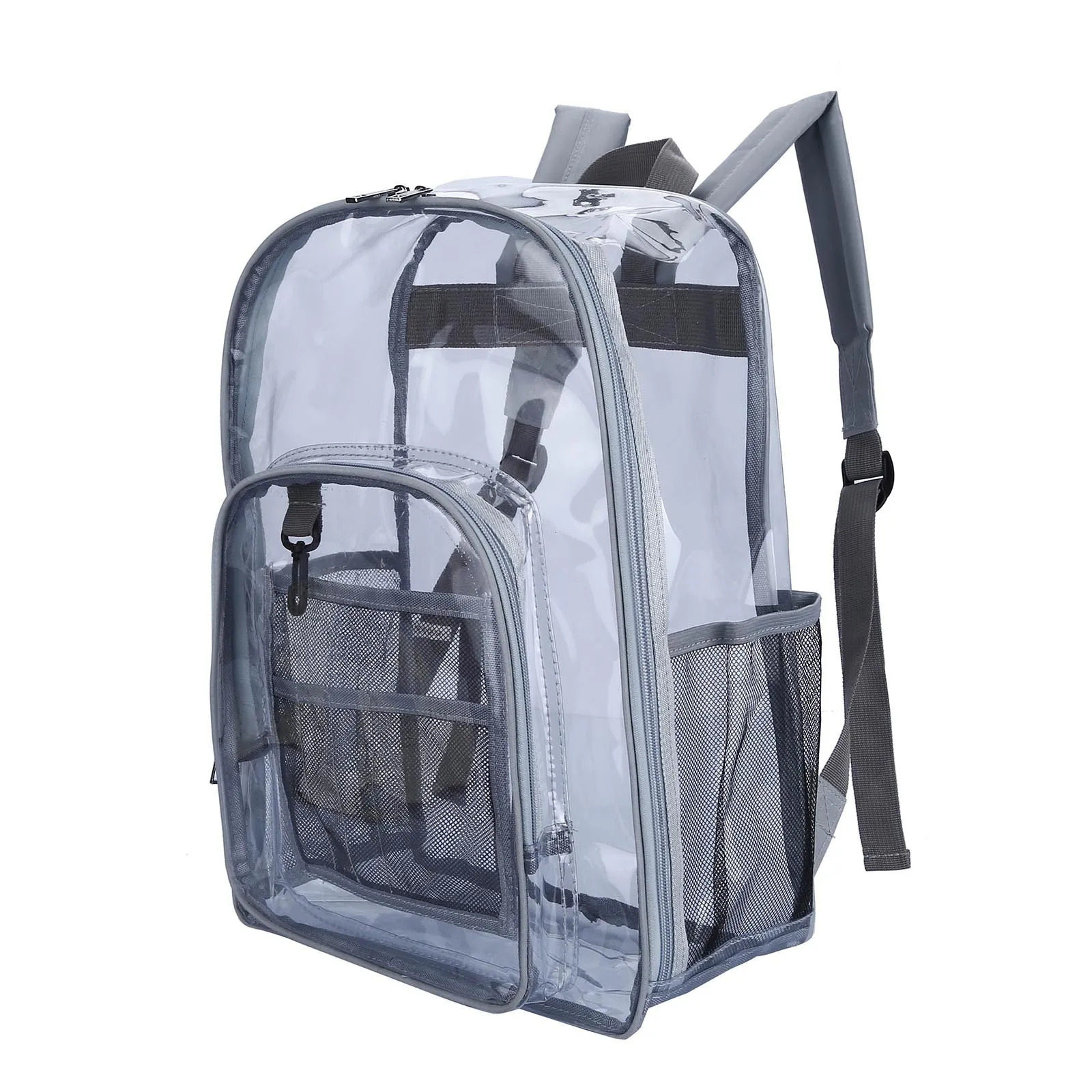 Ship from US Backpack Water Bottle Storage Large Capacity Student Transparent Pvc Texture Of Material Nature Hike 250227FBB