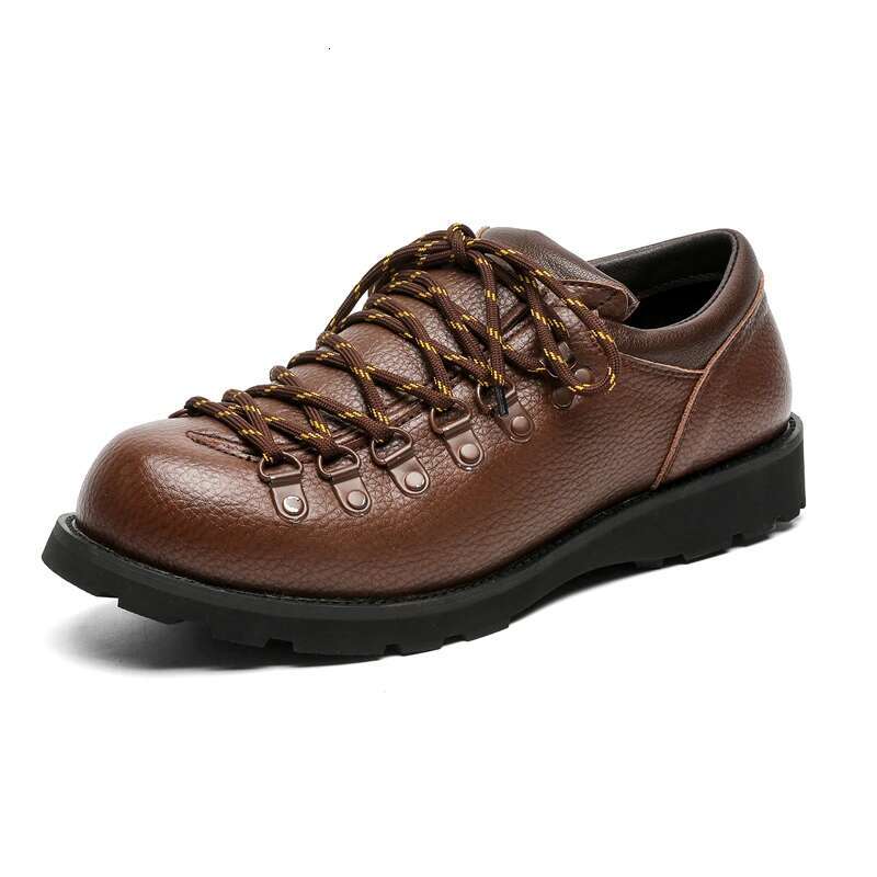 Fall/Winter 2024 New Fashion Personality Quality Men's Casual Shoes Thick Sole Comfortable Simple Waterproof Leather Charm