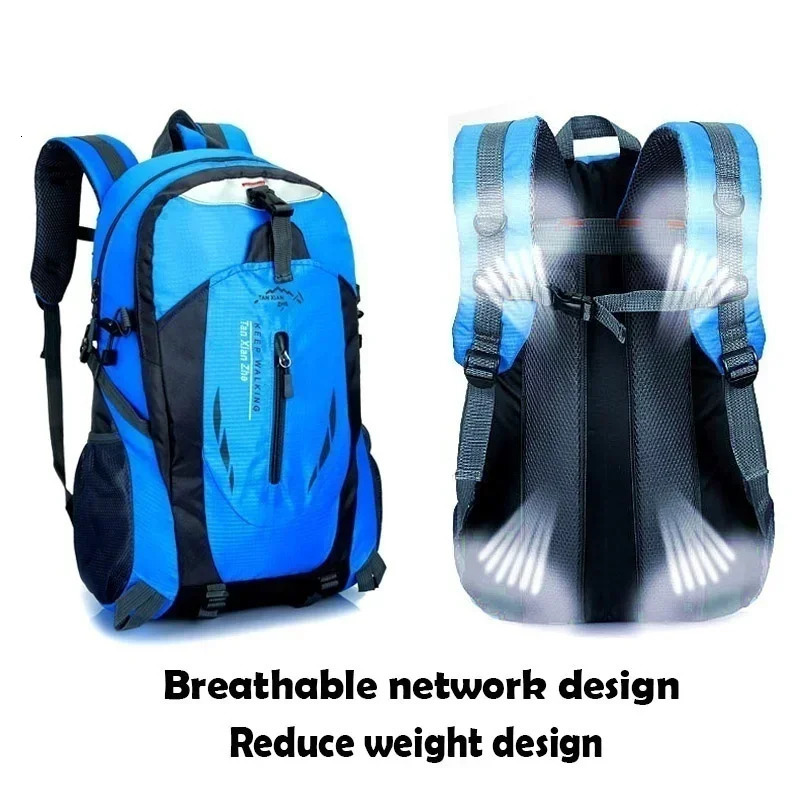 Ship from US Hiking Backpack 40L Lightweight Travel Mountaineering Waterproof Sport Bags Climbing Rucksack Men Accessories 250227FBB