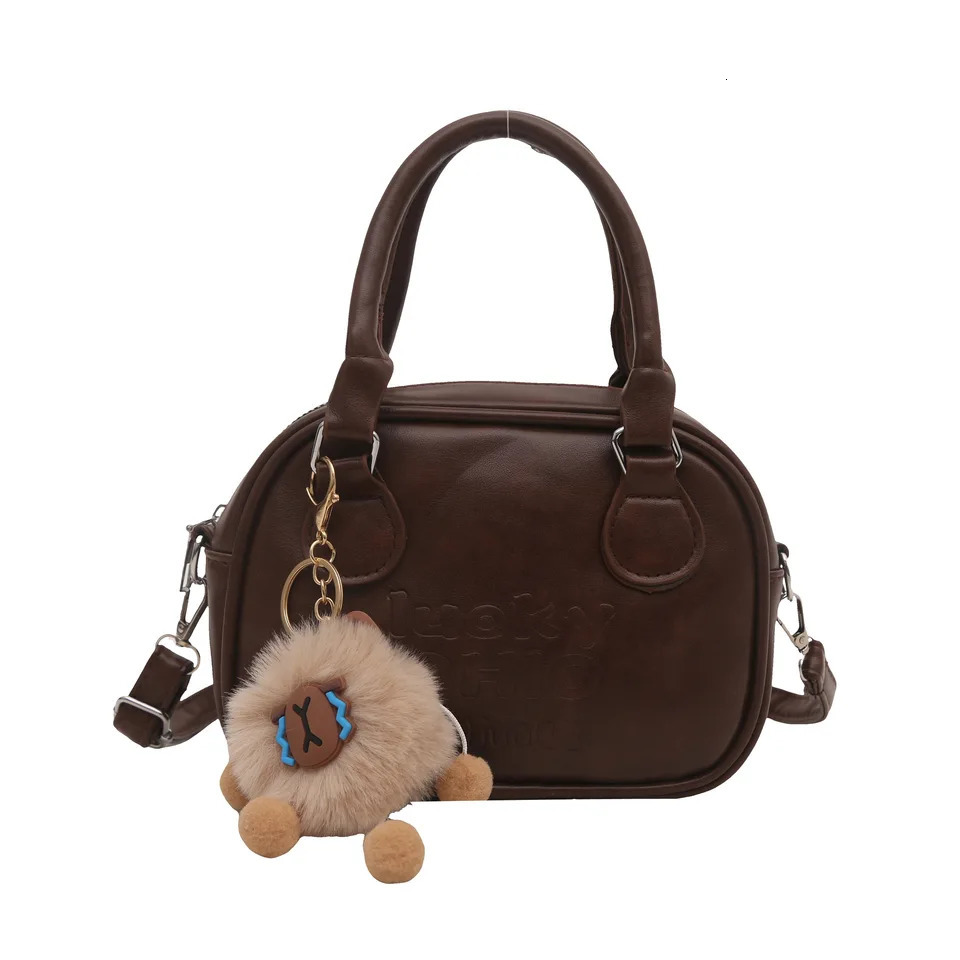 Ship from US Womens Bag Large Capacity Korean Fashion Texture Single Shoulder Crossbody Casual Retro Solid Color Handbag 250227FBB