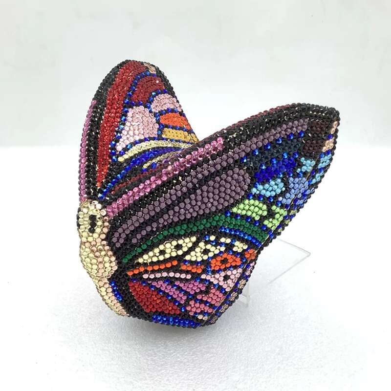 XIYUAN 2025 Butterfly New Rhies Evening Clutch Bags Wedding Women Dia Purses For Bridal Clutches Stones Handbags