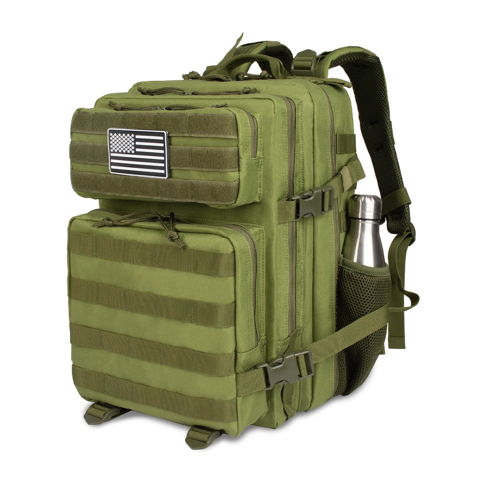 Ship from US 35L Tactical Backpack 3 Day Molle Assault Pack Large Army Bug Out Bag Rucksack Daypack for Men Outdoor Hiking Camp 250227FBB