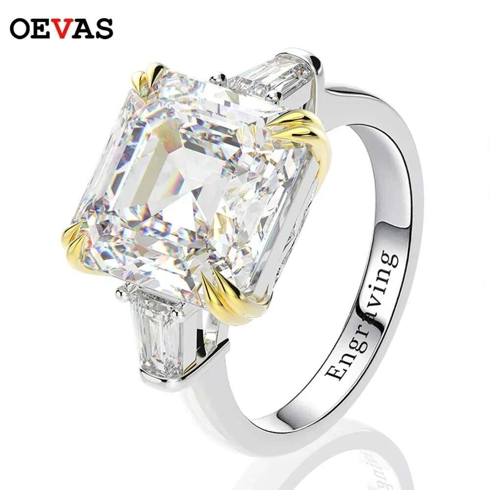 Desire Sterg Sier Created Moissanite Citrine Dias Gemstone Wedding Engagement Ring Fine Jewelry Gift Wholesale