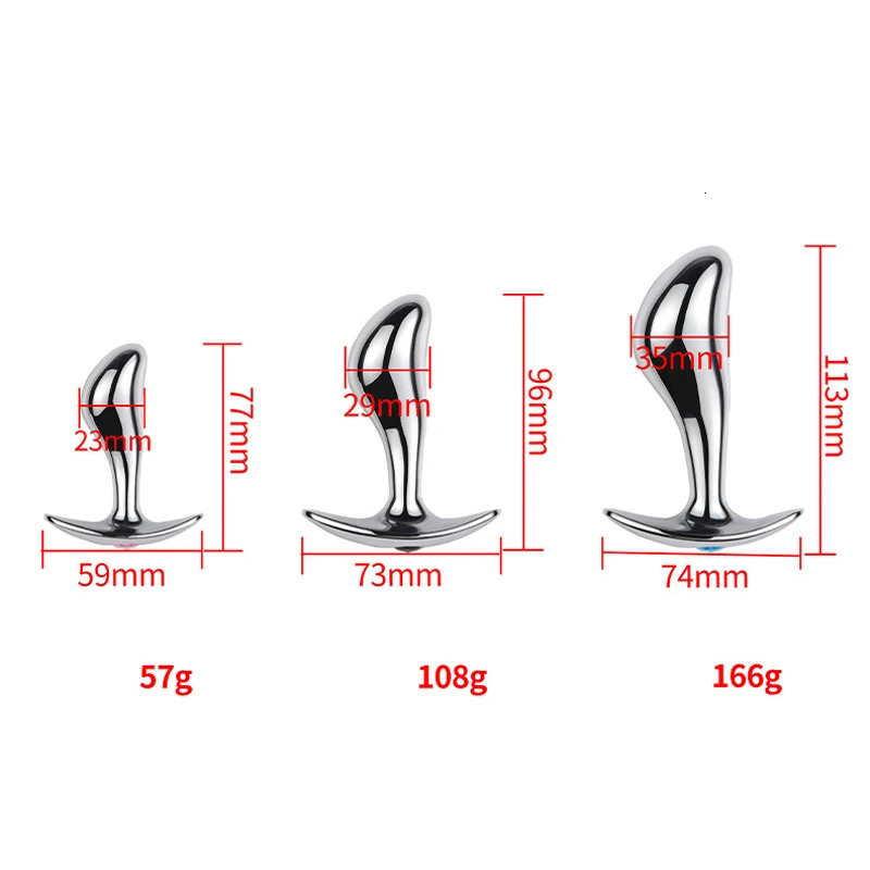 Mertal Anal Plug P Spot Stimulator Prostate Massager Butt Plug Wearable Sex Toys for Men and Women Dropshiping 250227