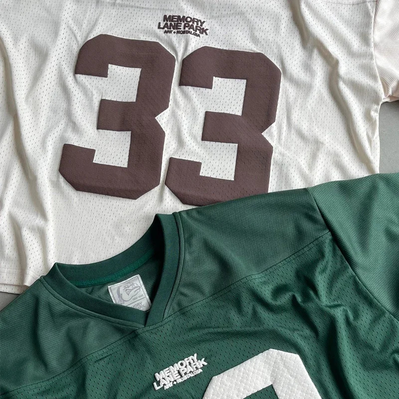 Y2K Retro Graphic Mesh Quick Dry T Shirt Men Women Streetwear High Street Casual Sportswear Unisex Football Training Wear 250225