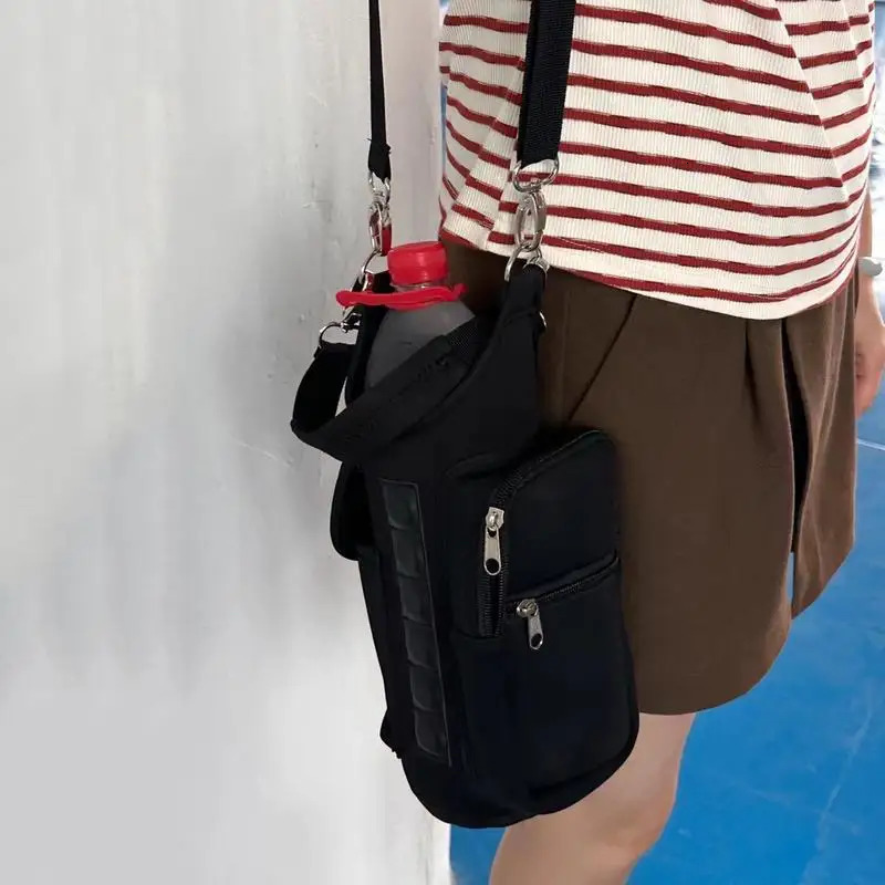 Ship from US Magnetic GYM Phone Bag for Men Women Water Bottle Sleeve Floor Organizer Outdoor Sport Crossbody Handle Pouch Earphone 250227FBB