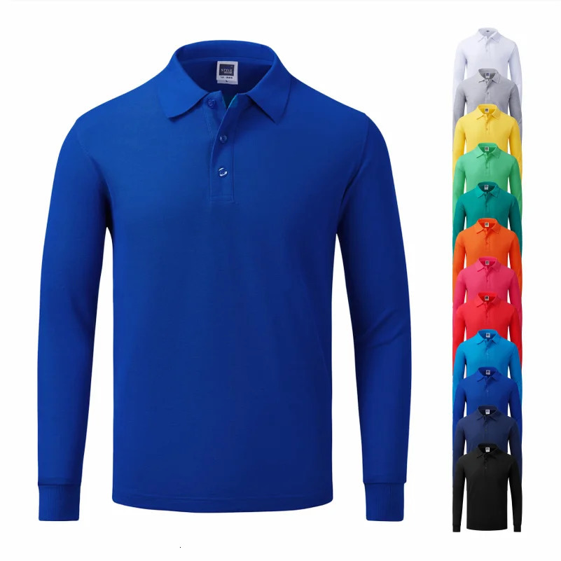 Long Sleeve Polo Solid Elasticity Leisure Comfy Casual Loose Bakery Restaurant Lapel Shirt Catering Cafe Supermarket Workwear 250226