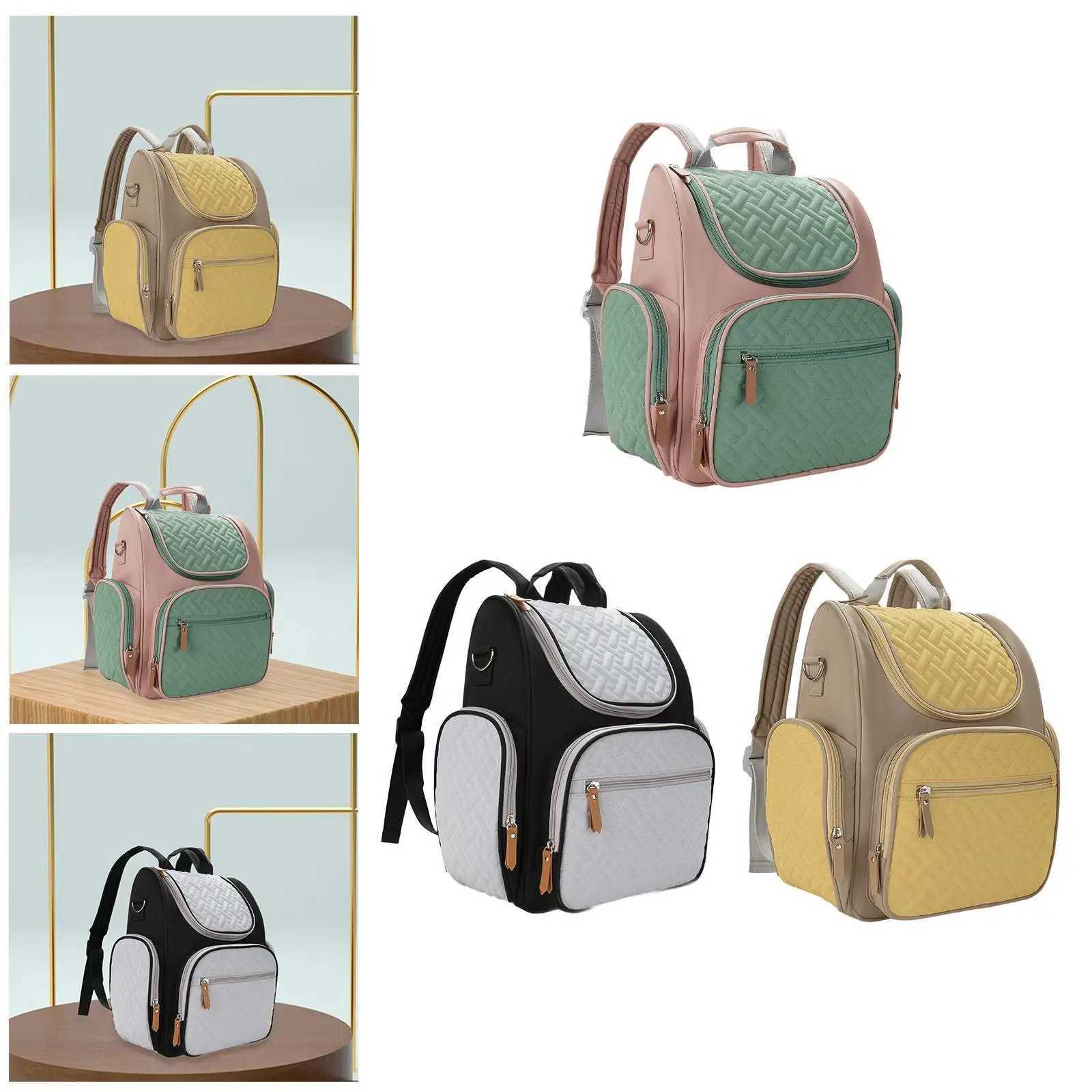 Diaper Bags Baby diaper bag waterproof change pad with baby carrier baby travel bag baby diaper change bag Y2502271DZ3