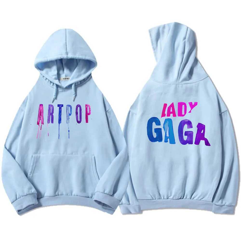 Strtwear Men Clothes ARTPOP Lady-Gaga Hoodies Hip Hop Winter Hooded Sweatshirts Graphic Printing Pullovers Casual Unisex Hoody X250227