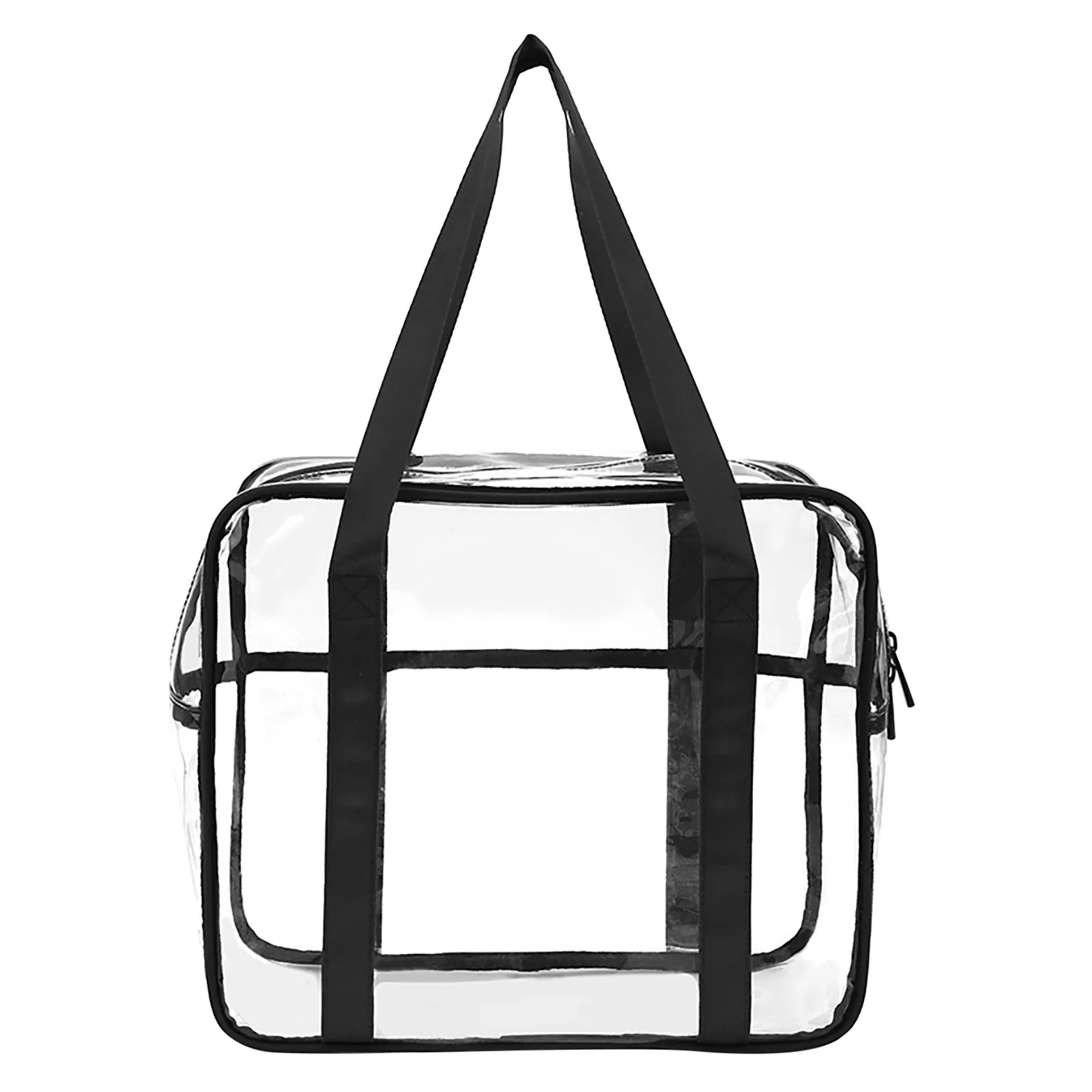 Ship from US Tote Bag For School Work Pvc Toiletries Handbag Multifunctional Womens Storage Shoulder Bags Cosmetic 250227FBB