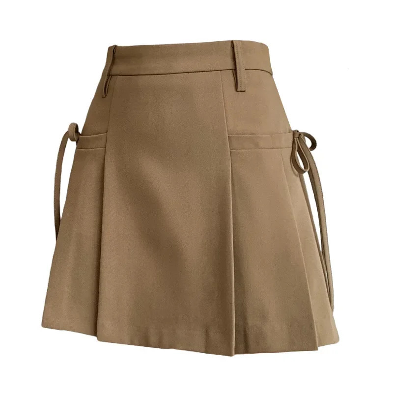 Goth Mini Skirt Summer Clothes Womens High Waist Harajuku Korean Style Black Mini Pleated Skirt for School Uniform 250224