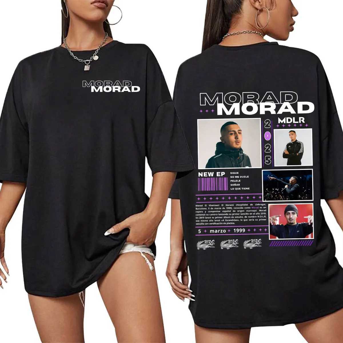Rapper Morad M.D.L.R Graphic T Shirts Men Women Fashion Vintage T-shirt Cotton Casual Oversized Short Slve T-shirts Strtwear X250227