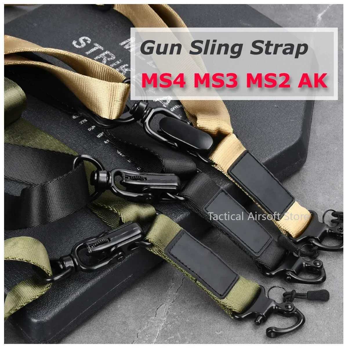 MS4 Sling MS2 MS3 Rif Gun Hunting Nylon Adjustable 2 Point Strap Quick Detach QD Mount Military Belt Strap W250227