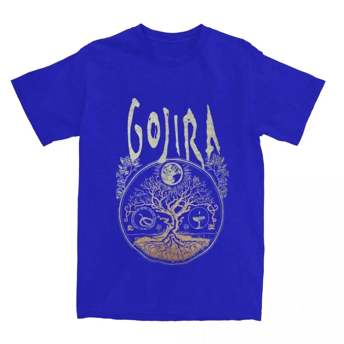 Rock Metal Band Gojiras Men Womens T Shirts Merch Vintage Tees T-Shirt Cotton Summer Clothing T-Shirt Cotton Summer Clothing 250227