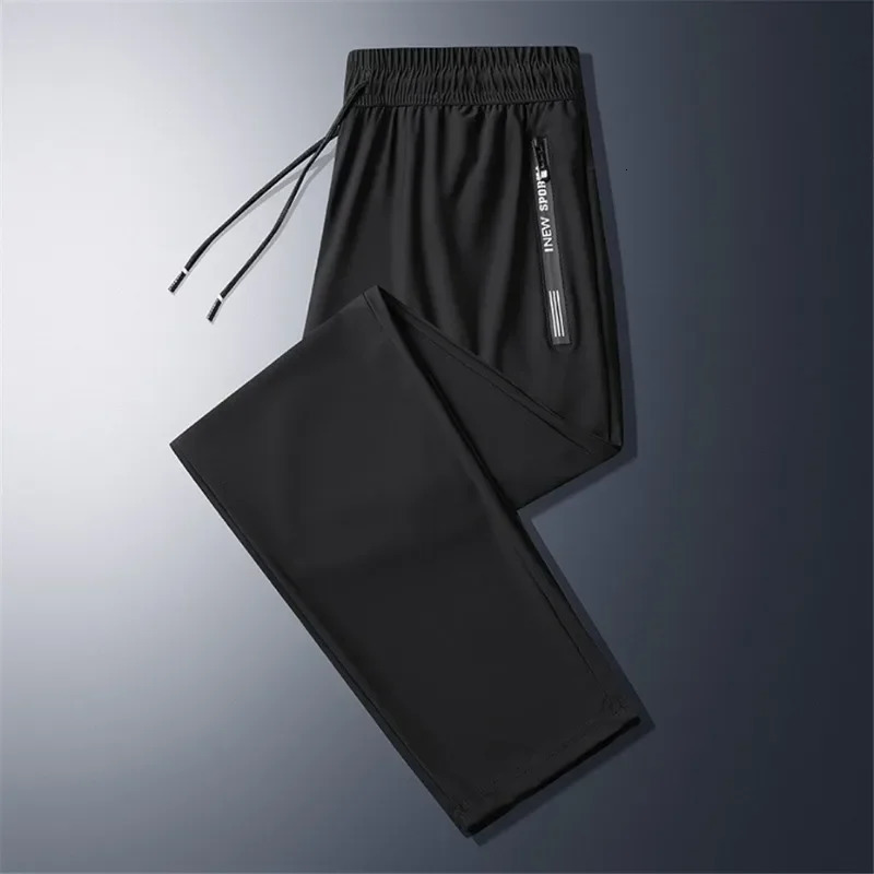 Summer Cool Pants Men 8XL Plus Szie Sweatpants Fashion Casual Stretch Pants Male Big Size 7XL 8XL Summer Trousers Black Grey 250227